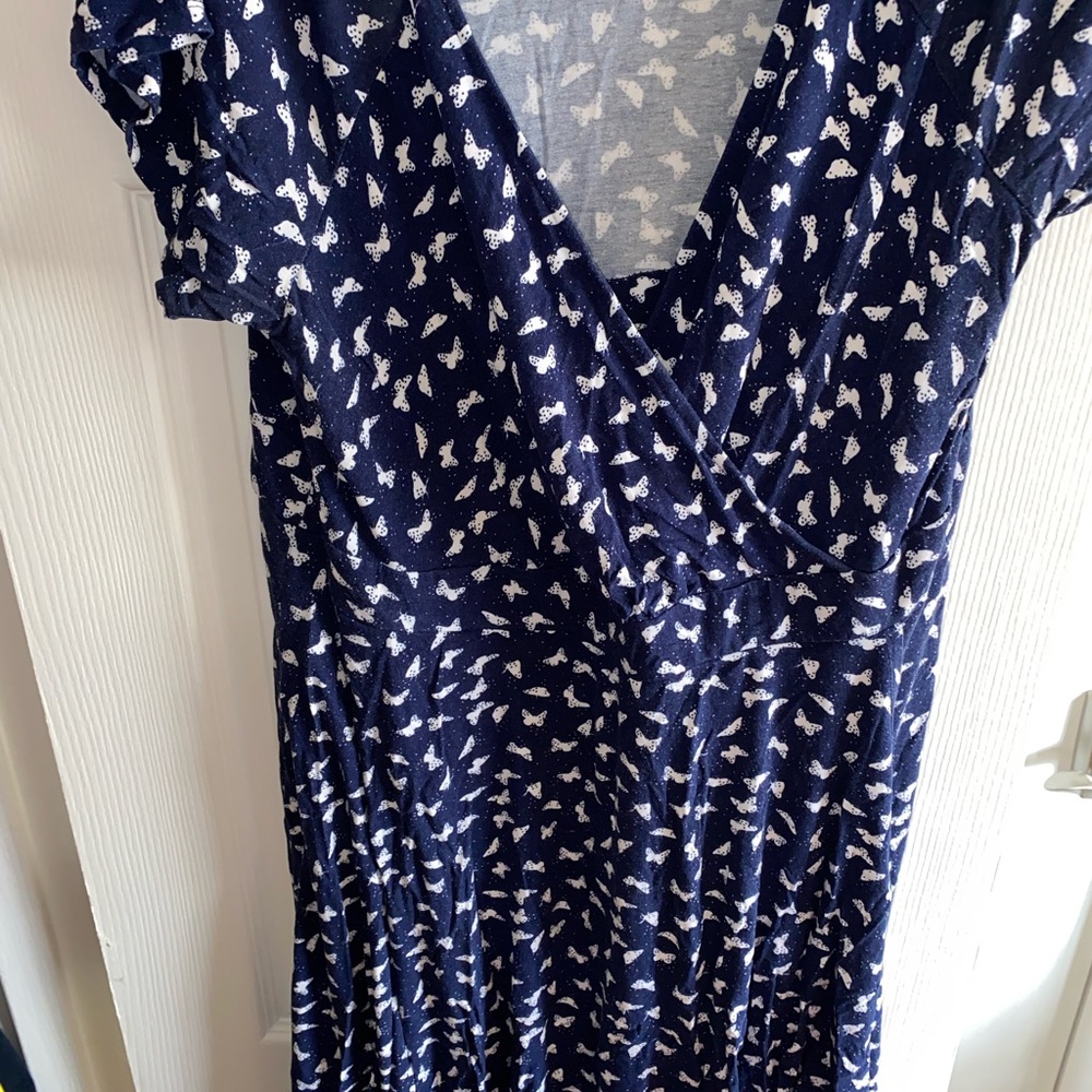 Navy blue butterfly print dress From Torrid size 3